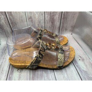 Vionic 342 Viviana Animal Print Jewel Sandal Shoe Women Size 6